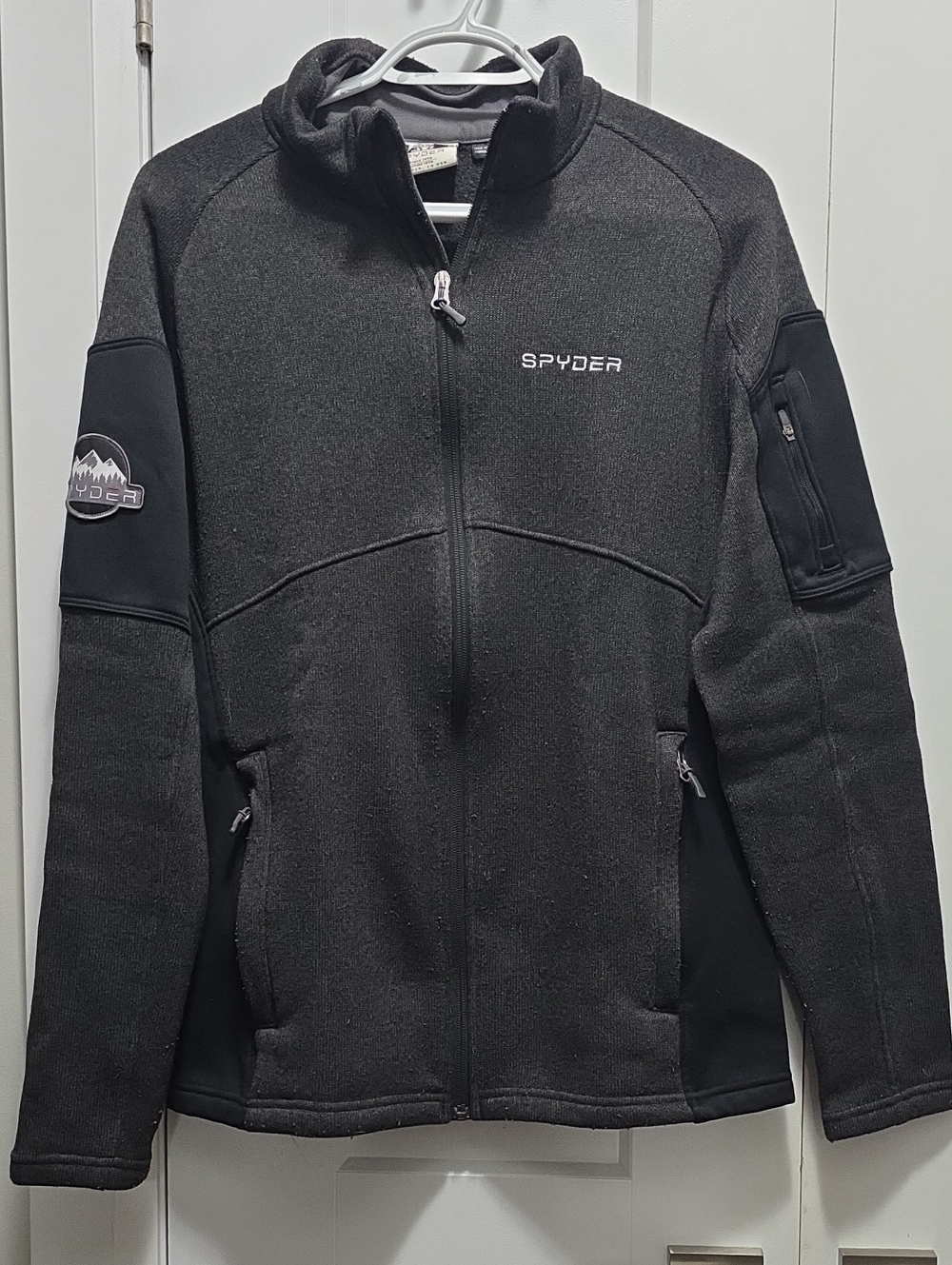 Spyder Dark Gray Full-Zip Performance Fleece Jacket